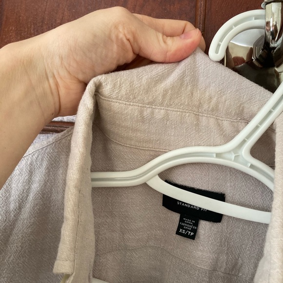 Cotton linen blend dress shirt - Picture 5 of 8